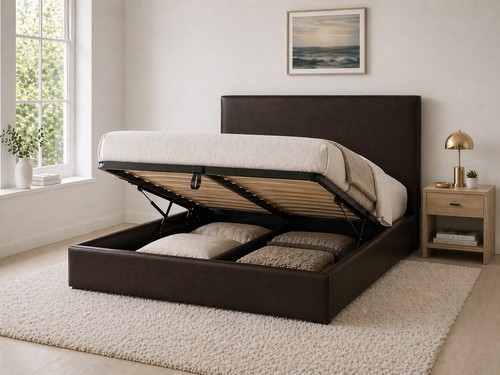 Storage ottoman gas - storage, lift