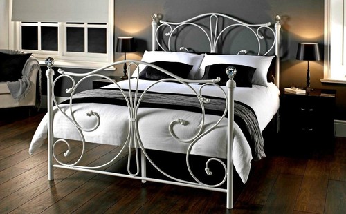 3ft 4ft 4ft6 metal - metal, bed
