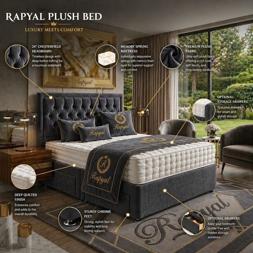Luxury divan bed set with - luxury,