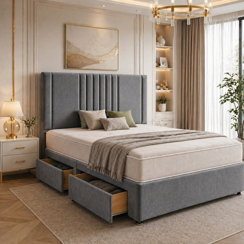 Reinforced divan bed set - bed,